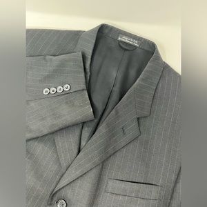 Kenneth Cole Reaction Black Blazer Jacket No Size Tag Very Clean Pre-Owned GHG8.